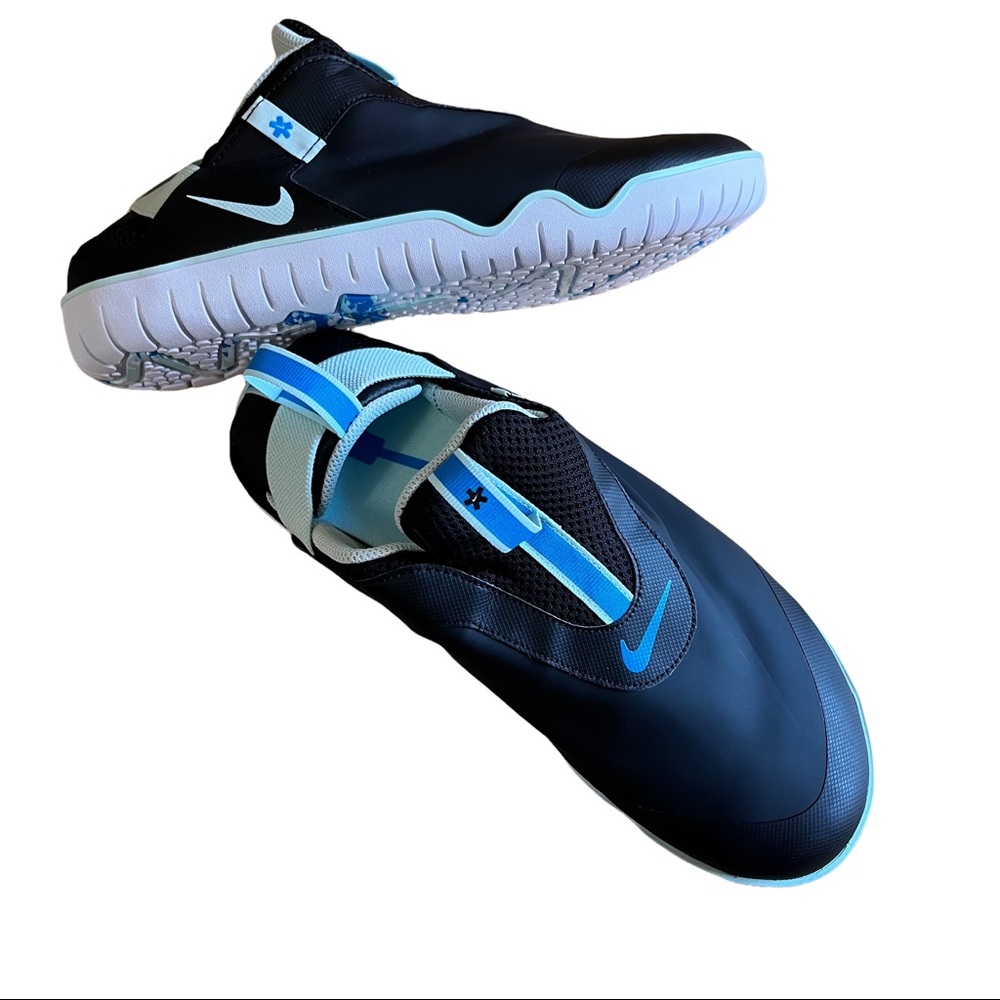 SOLD Nike Air Zoom Pulse Unisex Water-Resistant Slip-On Black Blue Hero 10.5 - Picture 4 of 9